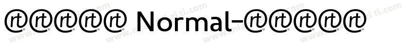 红旗旗妙体 Normal字体转换